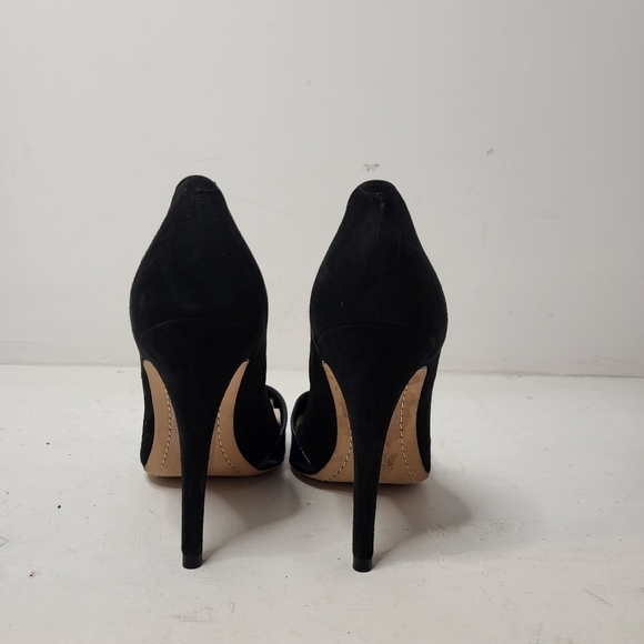 Alice & Olivia by Stacey Bendet Black & Blue Pointed Toes Pumps Size 39.5 - Picture 2 of 11